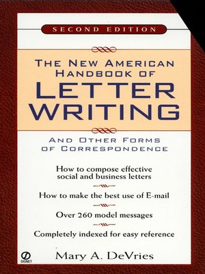 cover image of The New American Handbook of Letter Writing